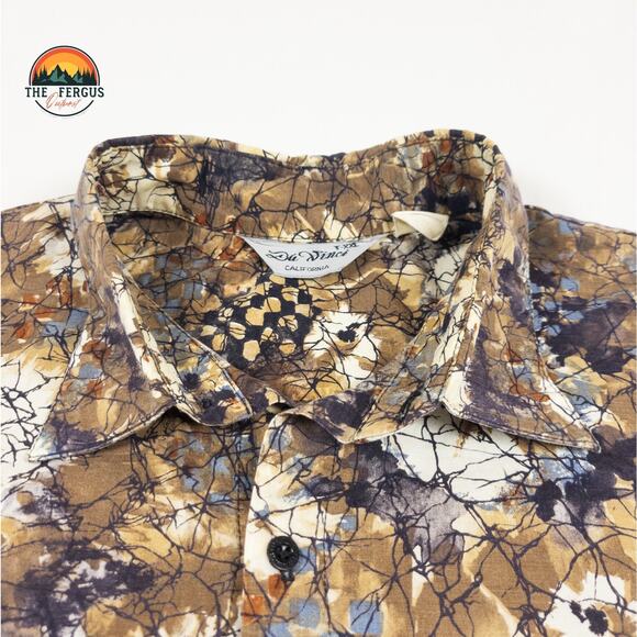 Vintage Da Vinci of California Hawaiian Style Shirt Made USA 100% Cotton Sz XXL - Picture 4 of 10